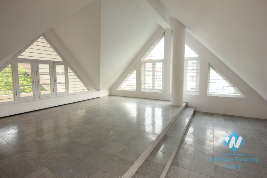 A wonderful french style villa for rent with 4 bedroom in Tay Ho, Hanoi